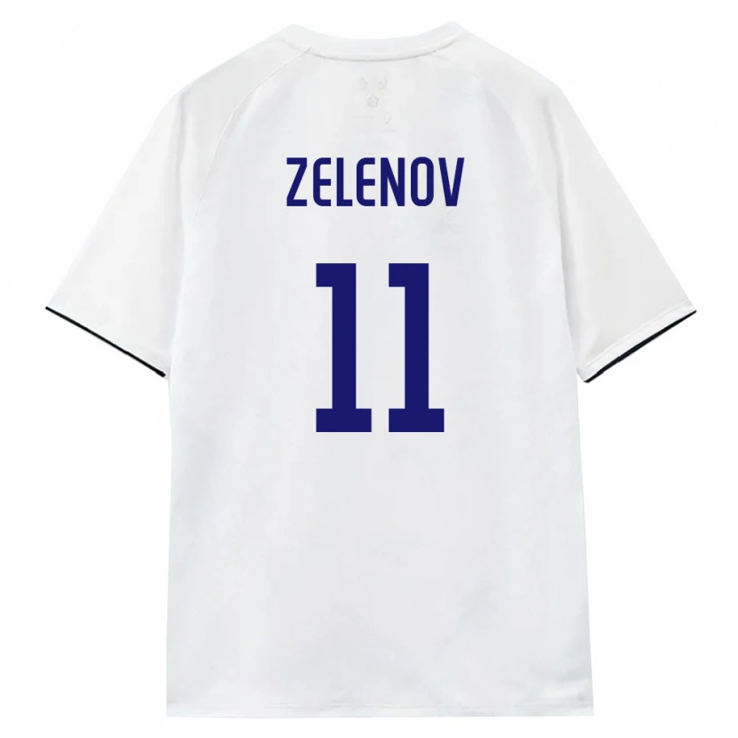 Danxen Hombre Camiseta Rusia Platon Zelenov #11 Blanco Marrón Negro 2ª Equipación 26-28 La Camisa
