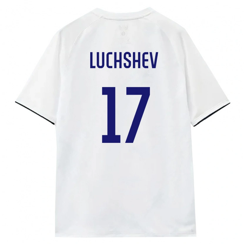 Danxen Hombre Camiseta Rusia Aleksandr Luchshev #17 Blanco Marrón Negro 2ª Equipación 26-28 La Camisa