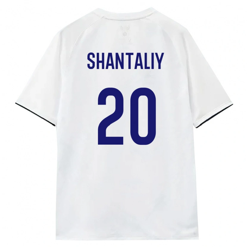 Danxen Hombre Camiseta Rusia Daniil Shantaliy #20 Blanco Marrón Negro 2ª Equipación 26-28 La Camisa