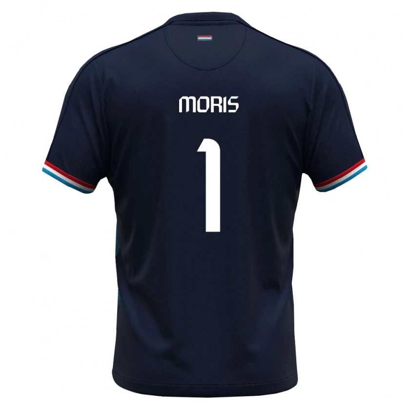 Danxen Hombre Camiseta Luxemburgo Anthony Moris #1 Azul Real Rojo 2ª Equipación 26-28 La Camisa