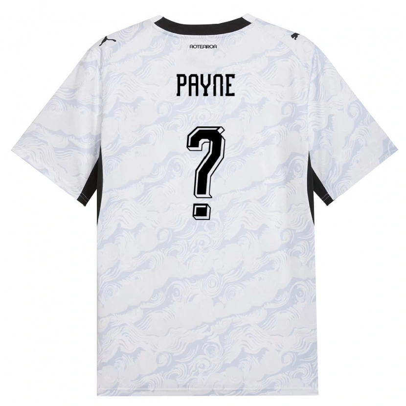 Danxen Hombre Camiseta Nueva Zelanda Tim Payne #0 Negro Blanco 2ª Equipación 26-28 La Camisa