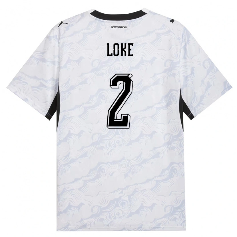 Danxen Hombre Camiseta Nueva Zelanda Tze-Xuan Loke #2 Negro Blanco 2ª Equipación 26-28 La Camisa
