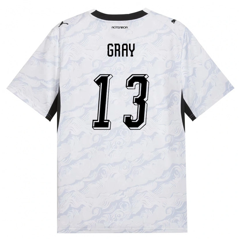 Danxen Hombre Camiseta Nueva Zelanda Henry Gray #13 Negro Blanco 2ª Equipación 26-28 La Camisa