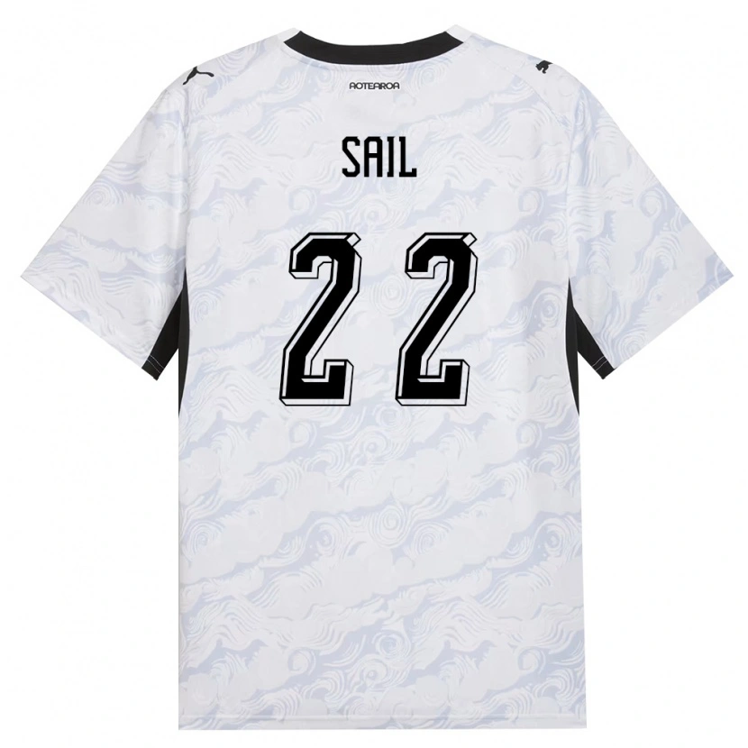 Danxen Hombre Camiseta Nueva Zelanda Oliver Sail #22 Negro Blanco 2ª Equipación 26-28 La Camisa