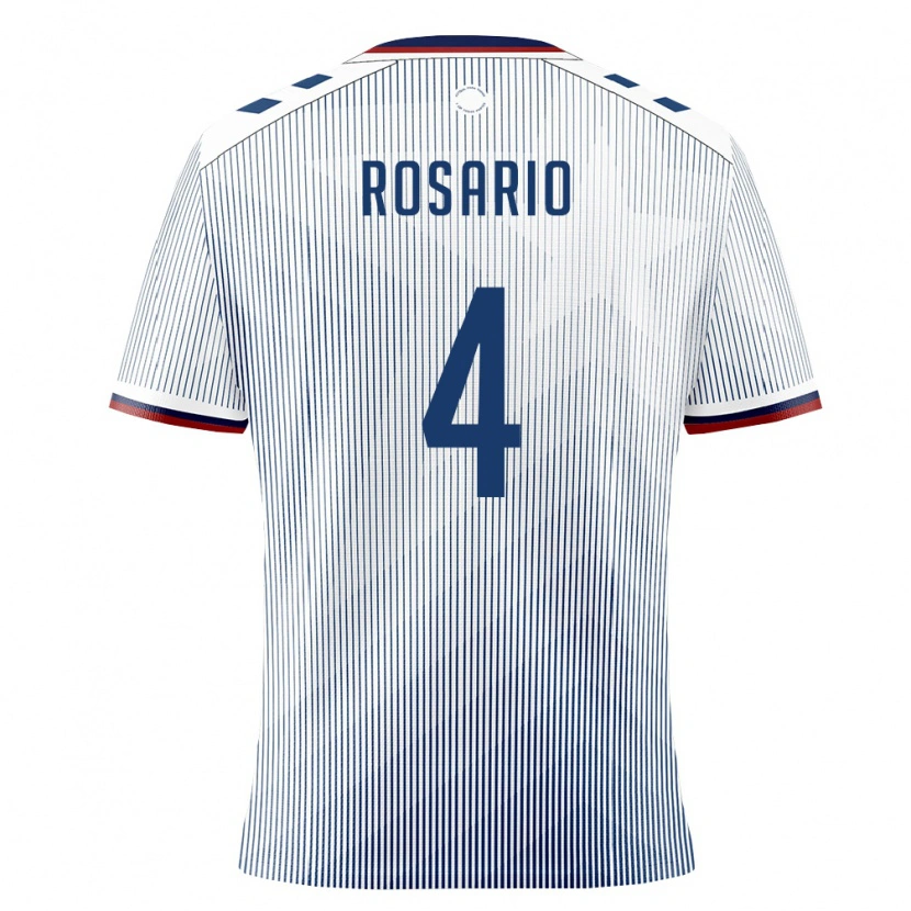 Danxen Hombre Camiseta Puerto Rico Adrián Rosario #4 Azul Real Blanco 2ª Equipación 26-28 La Camisa