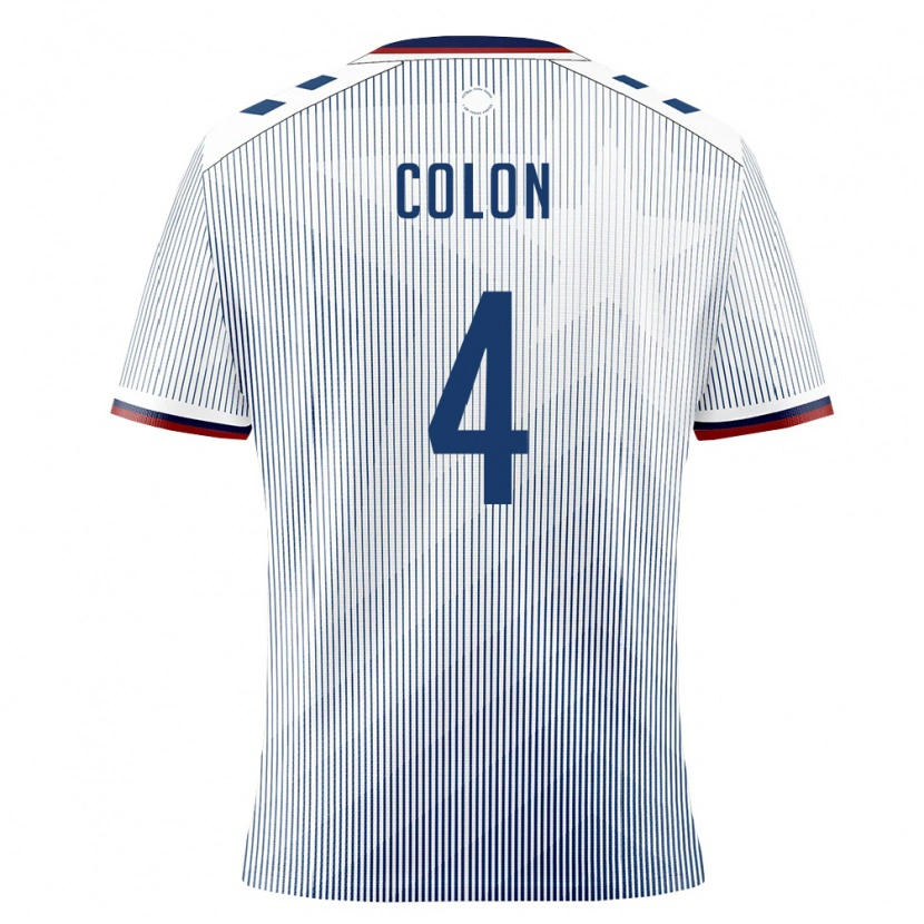 Danxen Hombre Camiseta Puerto Rico Xzavier Colon #4 Azul Real Blanco 2ª Equipación 26-28 La Camisa