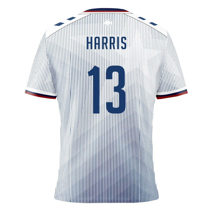 Danxen Hombre Camiseta Puerto Rico Benjamín Harris #13 Azul Real Blanco 2ª Equipación 26-28 La Camisa