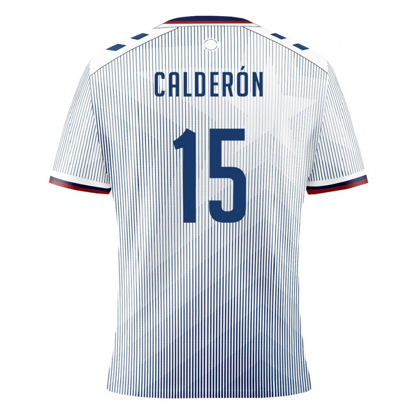 Danxen Hombre Camiseta Puerto Rico Gio Calderón #15 Azul Real Blanco 2ª Equipación 26-28 La Camisa