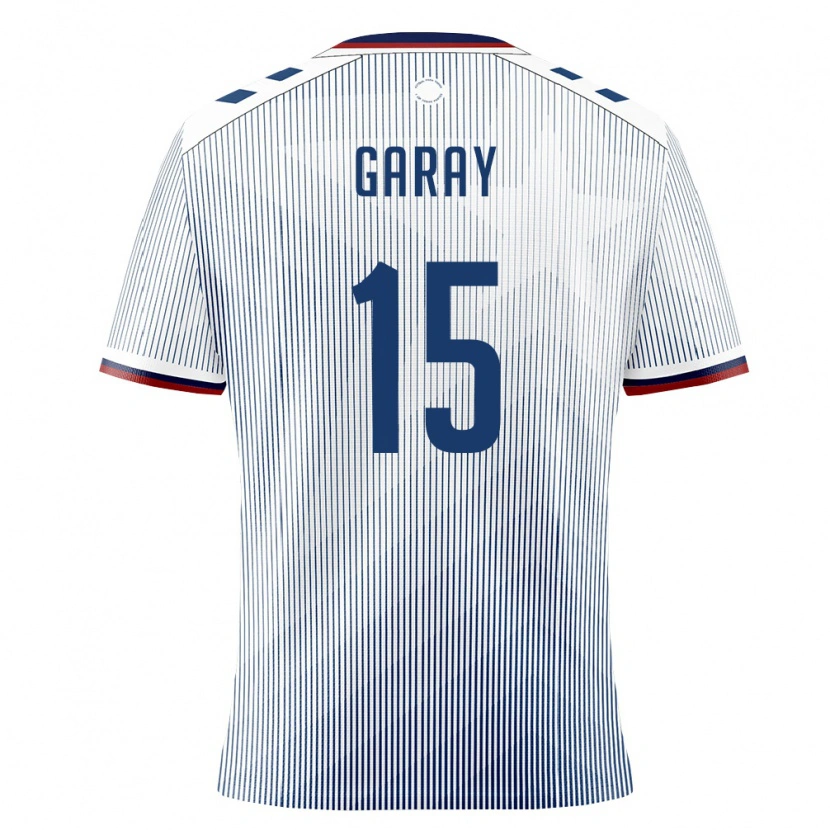 Danxen Hombre Camiseta Puerto Rico Ethan Garay #15 Azul Real Blanco 2ª Equipación 26-28 La Camisa