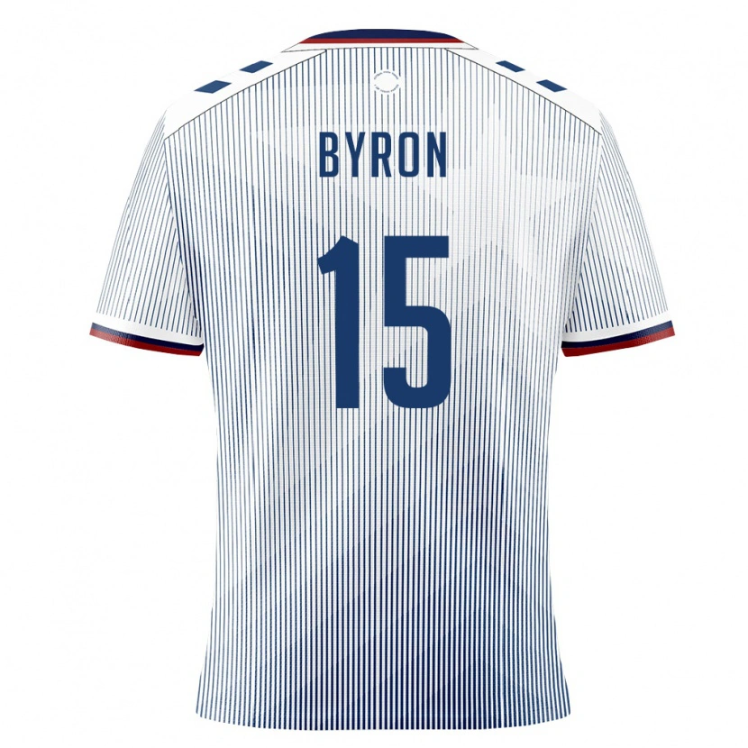 Danxen Hombre Camiseta Puerto Rico Samuel Byron #15 Azul Real Blanco 2ª Equipación 26-28 La Camisa