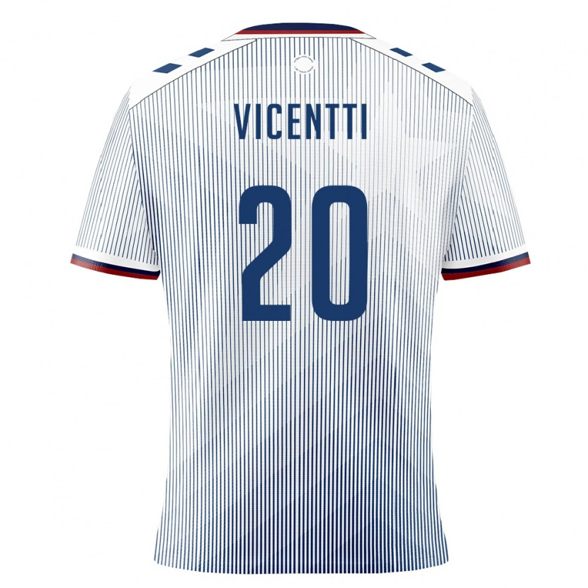 Danxen Hombre Camiseta Puerto Rico Isaiah Vicentti #20 Azul Real Blanco 2ª Equipación 26-28 La Camisa