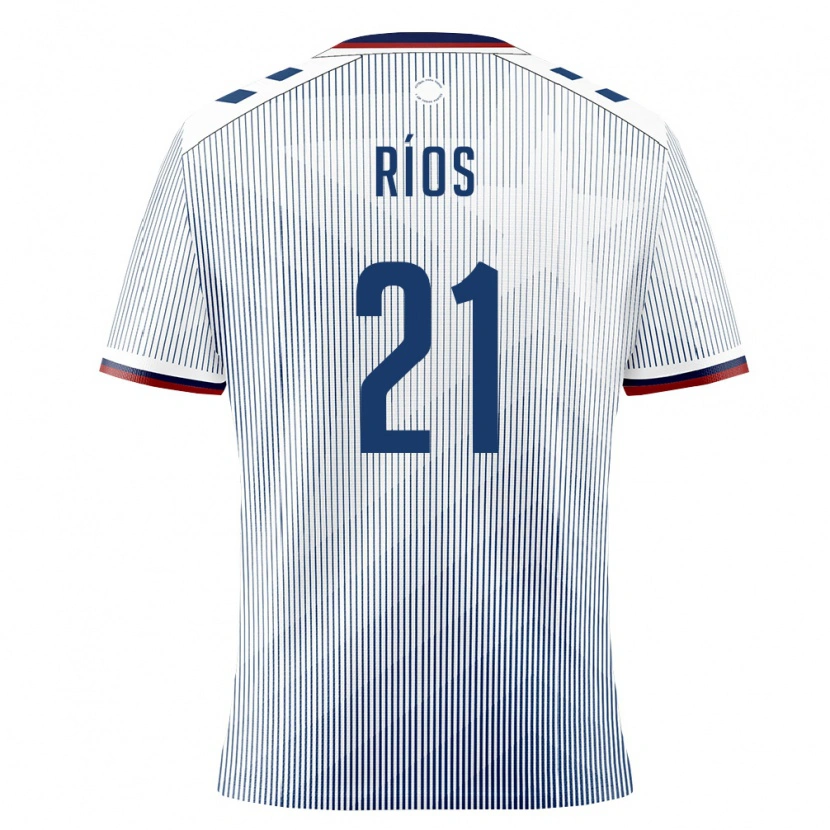 Danxen Hombre Camiseta Puerto Rico Darren Ríos #21 Azul Real Blanco 2ª Equipación 26-28 La Camisa