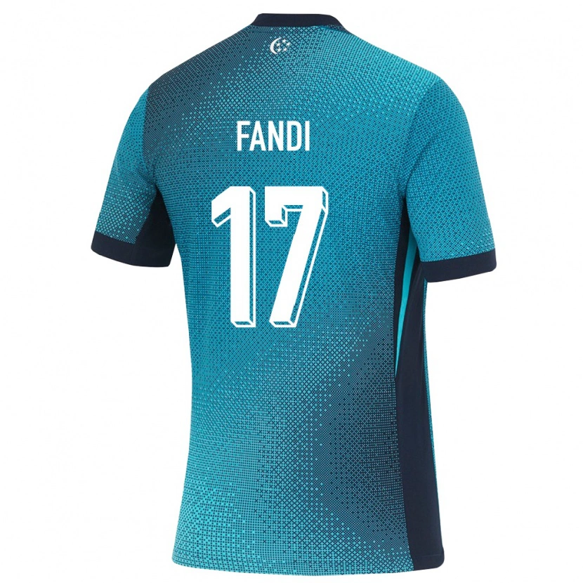 Danxen Hombre Camiseta Singapur Iryan Fandi #17 Turquesa Oscuro Negro 2ª Equipación 26-28 La Camisa