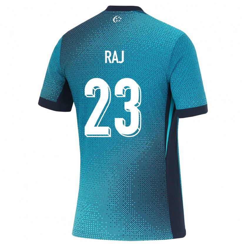 Danxen Hombre Camiseta Singapur Sarrvin Raj #23 Turquesa Oscuro Negro 2ª Equipación 26-28 La Camisa