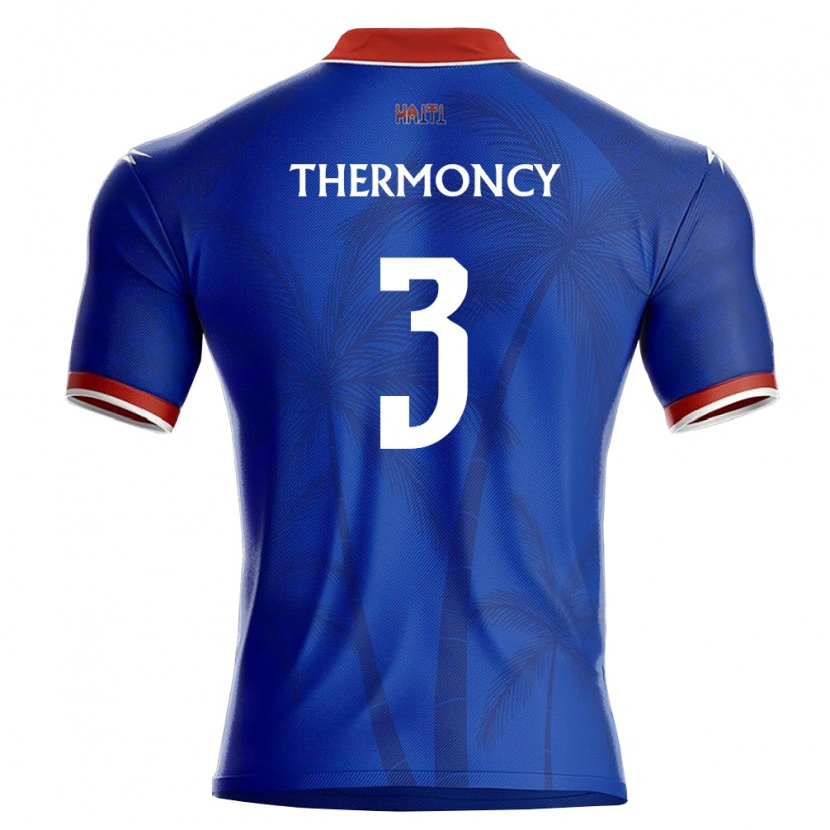 Danxen Mujer Camiseta Haití Keeto Thermoncy #3 Azul Rojo Blanco 1ª Equipación 26-28 La Camisa