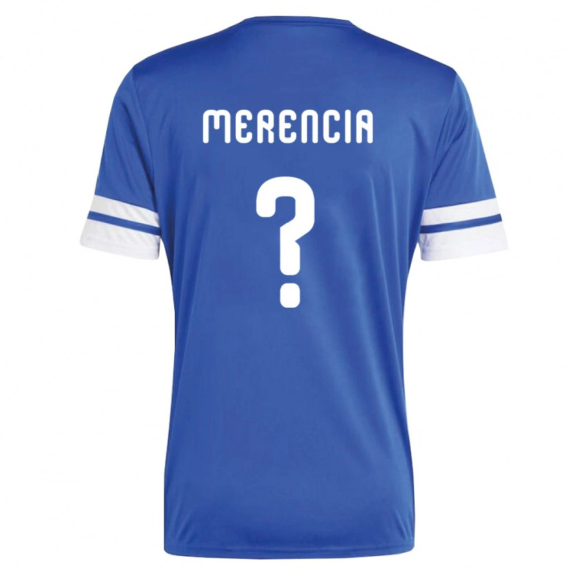 Danxen Mujer Camiseta Curazao Leandro Merencia #0 Marino Blanco 1ª Equipación 26-28 La Camisa