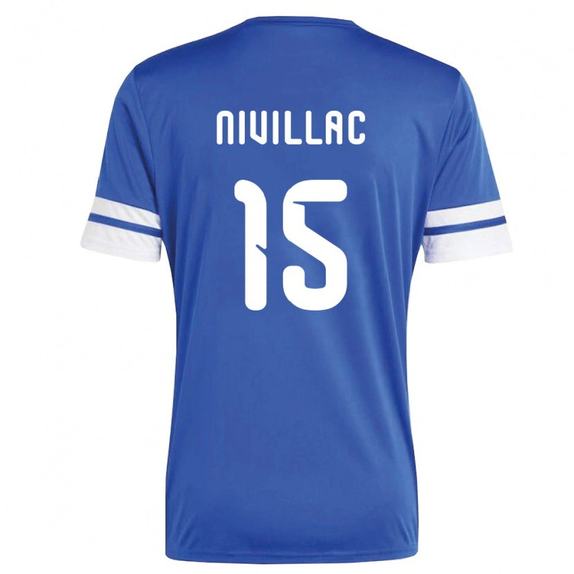 Danxen Mujer Camiseta Curazao Rayen Nivillac #15 Marino Blanco 1ª Equipación 26-28 La Camisa