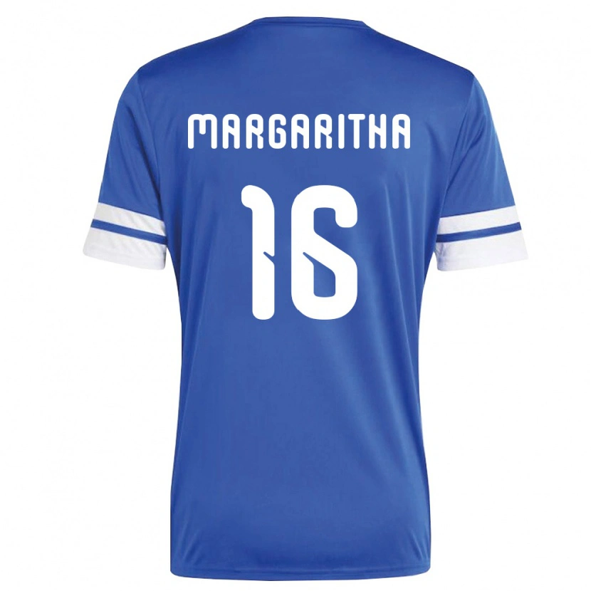 Danxen Mujer Camiseta Curazao Jearl Margaritha #16 Marino Blanco 1ª Equipación 26-28 La Camisa
