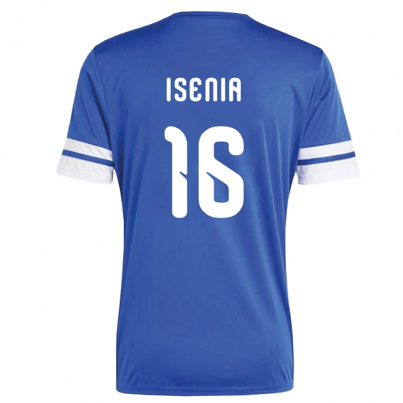 Danxen Mujer Camiseta Curazao Nathan Isenia #16 Marino Blanco 1ª Equipación 26-28 La Camisa