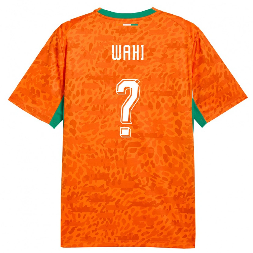 Danxen Mujer Camiseta Costa De Marfil Elye Wahi #0 Naranja Verde Blanco 1ª Equipación 26-28 La Camisa