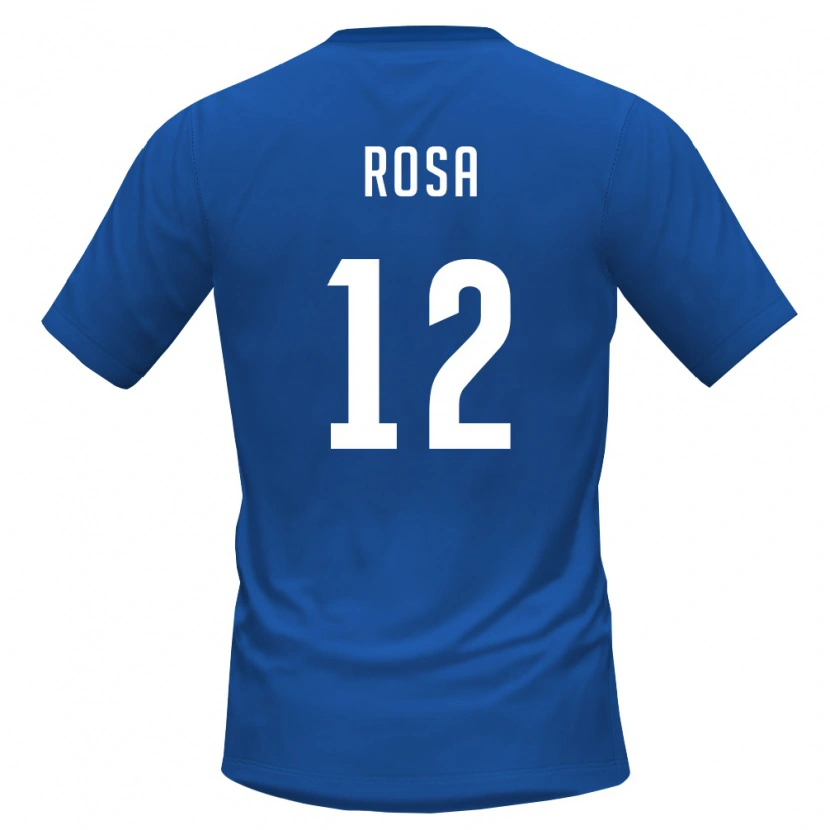 Danxen Mujer Camiseta Cabo Verde Márcio Rosa #12 Azul Real Rojo 1ª Equipación 26-28 La Camisa