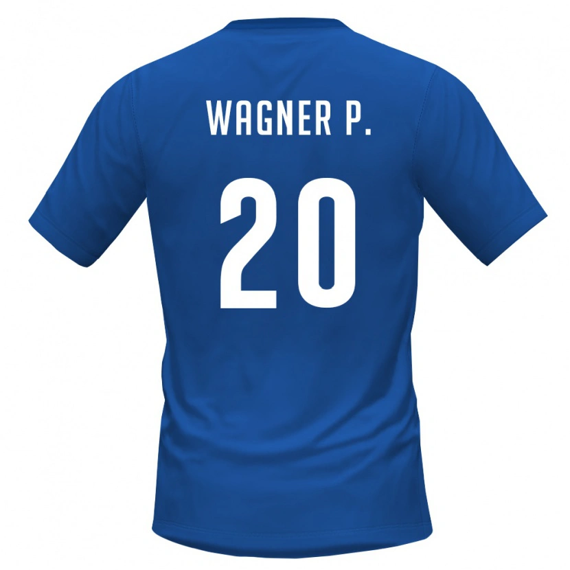 Danxen Mujer Camiseta Cabo Verde Wagner Pina #20 Azul Real Rojo 1ª Equipación 26-28 La Camisa