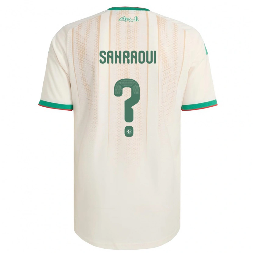 Danxen Mujer Camiseta Argelia Jebryl Sahraoui #0 Marfil Verde Rojo 1ª Equipación 26-28 La Camisa