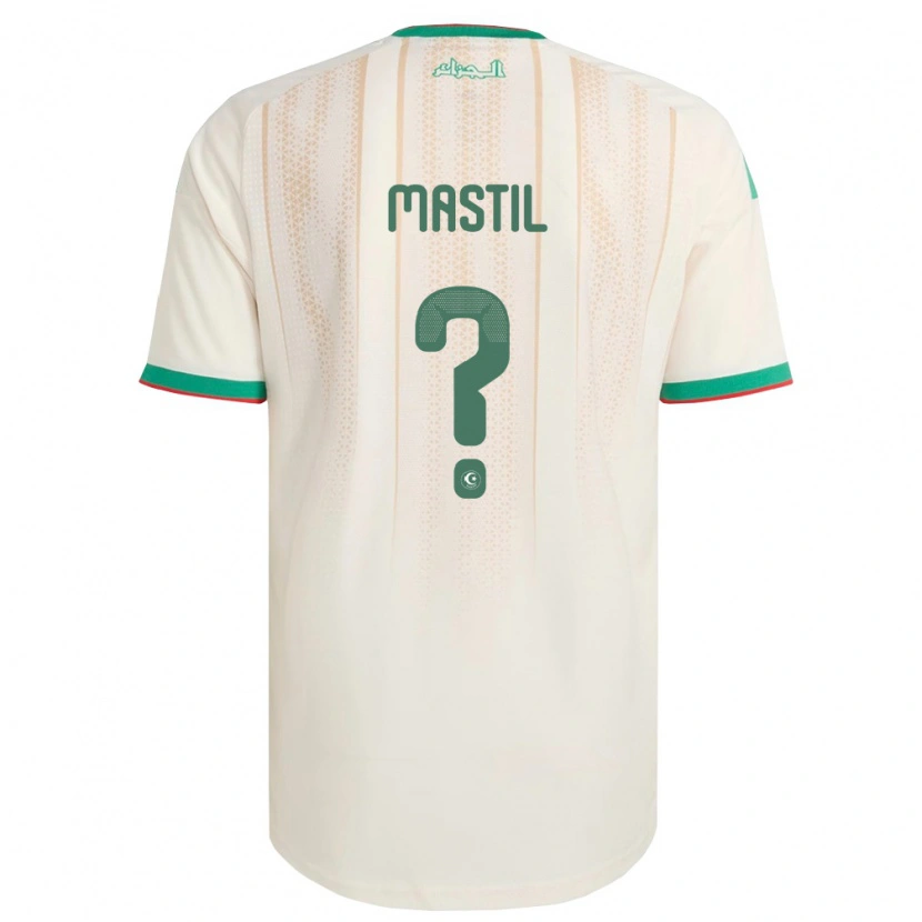 Danxen Mujer Camiseta Argelia Melvin Mastil #0 Marfil Verde Rojo 1ª Equipación 26-28 La Camisa