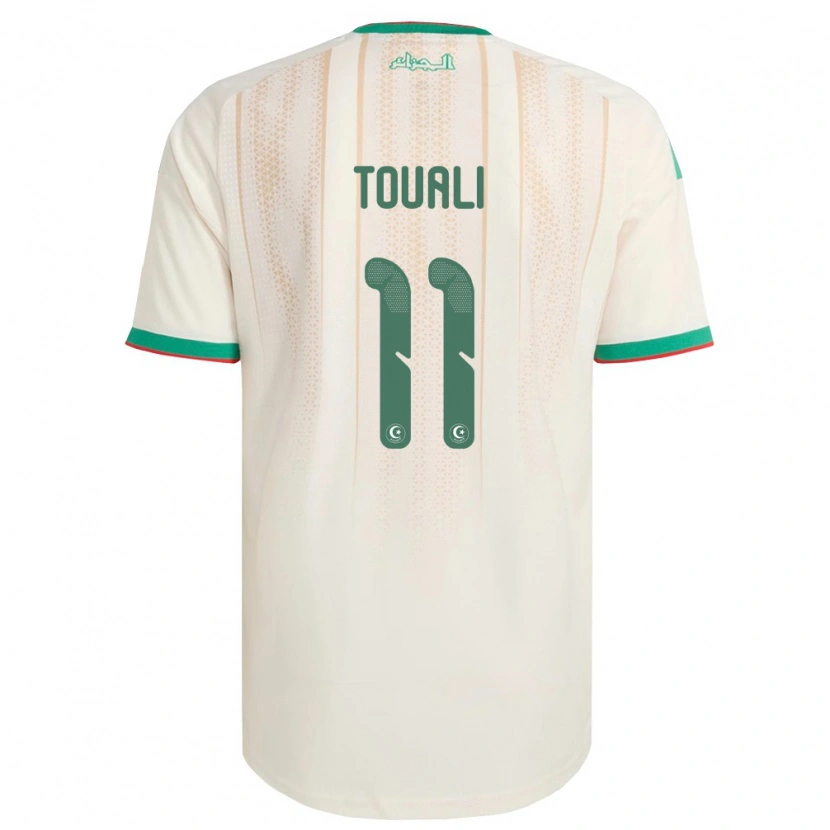 Danxen Mujer Camiseta Argelia Khalil Touali #11 Marfil Verde Rojo 1ª Equipación 26-28 La Camisa