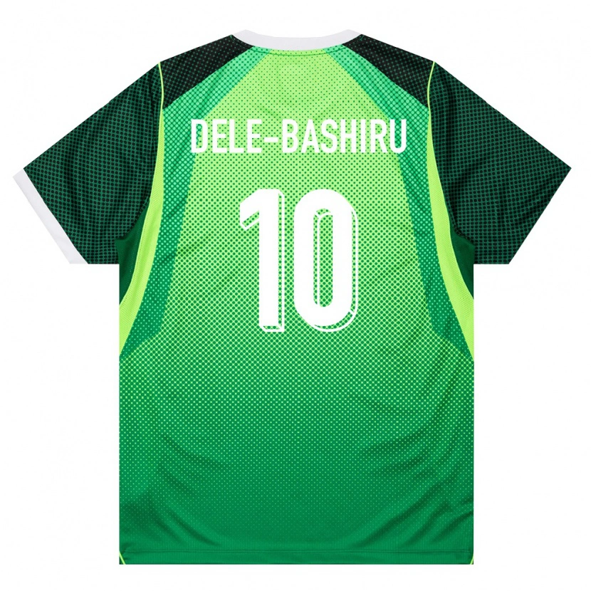 Danxen Mujer Camiseta Nigeria Fisayo Dele-Bashiru #10 Verde Blanco 1ª Equipación 26-28 La Camisa