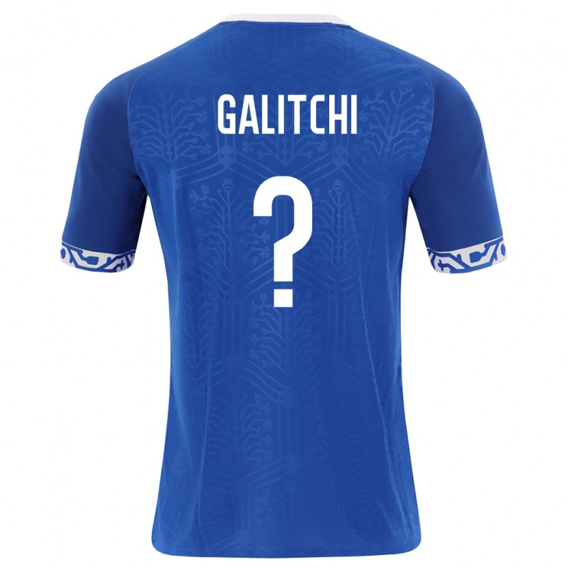 Danxen Mujer Camiseta Moldavia Daniel Galitchi #0 Azul Real Blanco 1ª Equipación 26-28 La Camisa