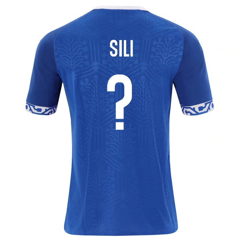Danxen Mujer Camiseta Moldavia Nichita Sili #0 Azul Real Blanco 1ª Equipación 26-28 La Camisa