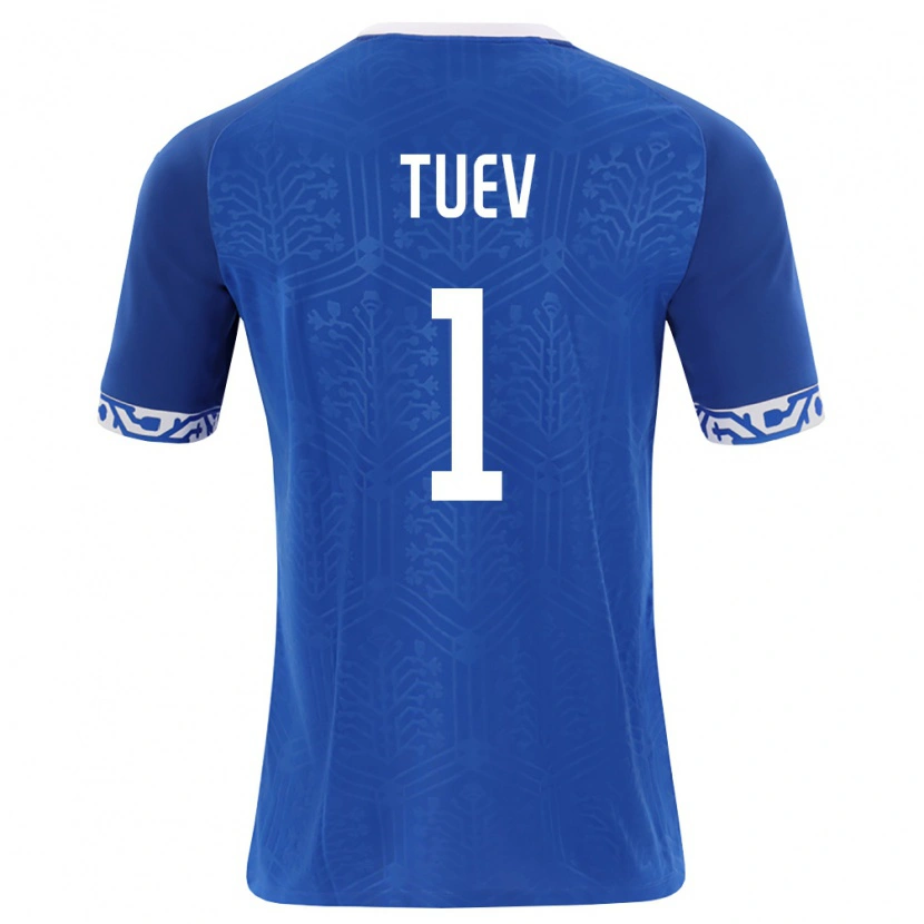Danxen Mujer Camiseta Moldavia Artur Tuev #1 Azul Real Blanco 1ª Equipación 26-28 La Camisa