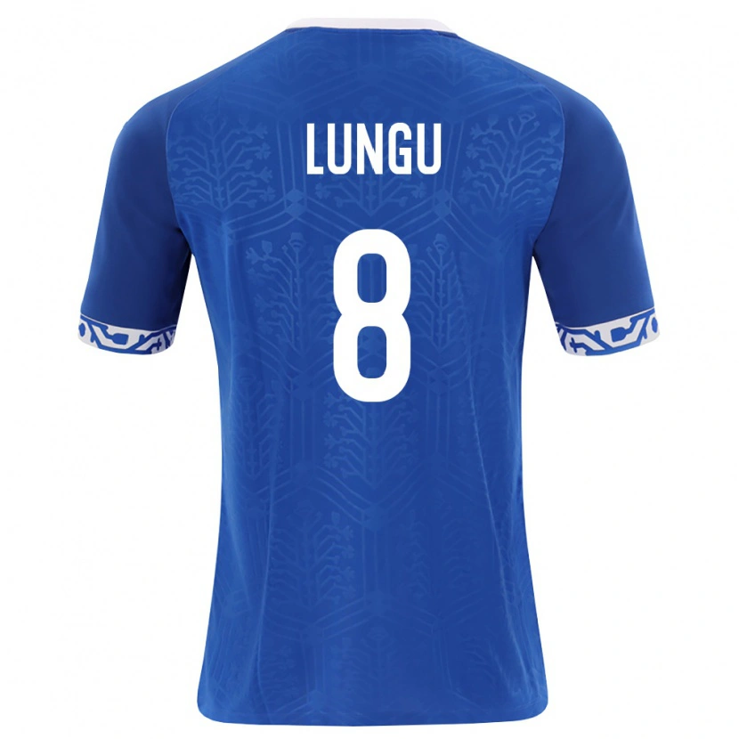 Danxen Mujer Camiseta Moldavia Teodor Lungu #8 Azul Real Blanco 1ª Equipación 26-28 La Camisa