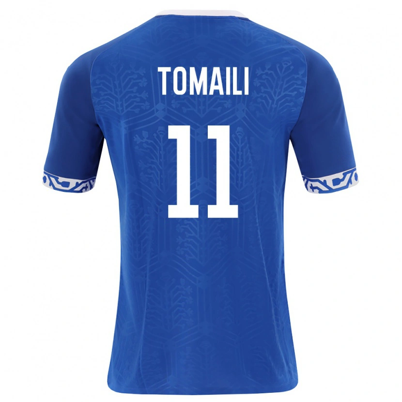 Danxen Mujer Camiseta Moldavia Serghei Tomaili #11 Azul Real Blanco 1ª Equipación 26-28 La Camisa