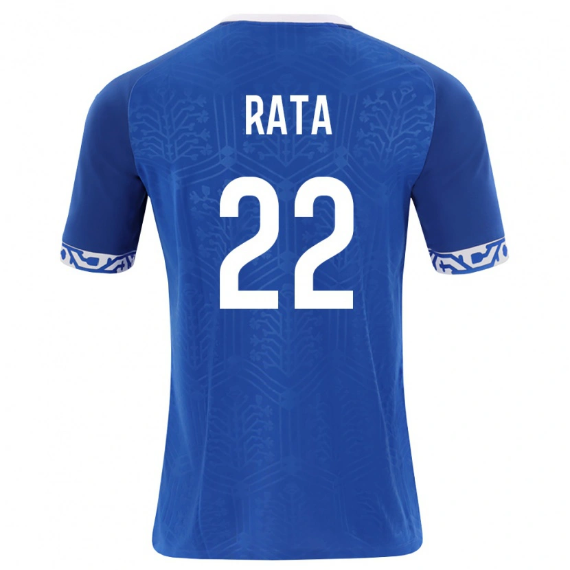 Danxen Mujer Camiseta Moldavia Vadim Rață #22 Azul Real Blanco 1ª Equipación 26-28 La Camisa