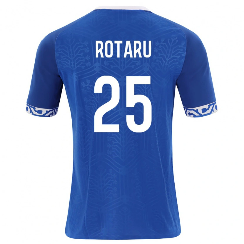 Danxen Mujer Camiseta Moldavia Nicolae Rotaru #25 Azul Real Blanco 1ª Equipación 26-28 La Camisa