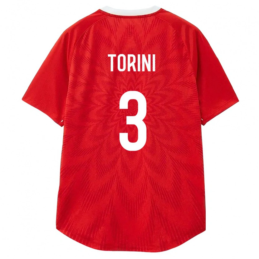 Danxen Mujer Camiseta Rusia Robert Torini #3 Rojo Blanco Marrón 1ª Equipación 26-28 La Camisa