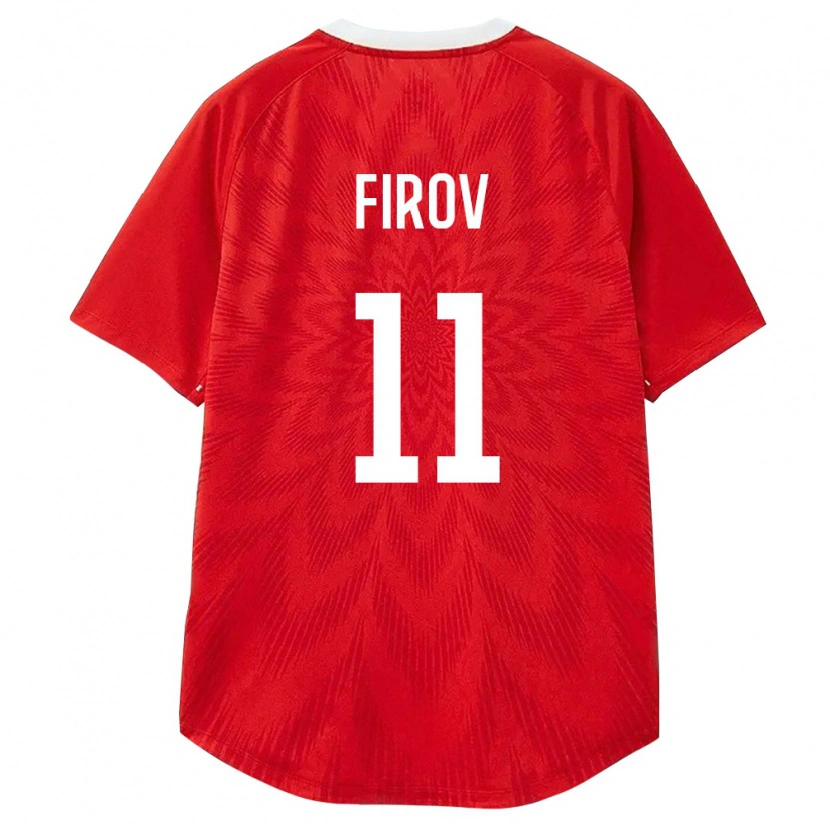 Danxen Mujer Camiseta Rusia Imran Firov #11 Rojo Blanco Marrón 1ª Equipación 26-28 La Camisa