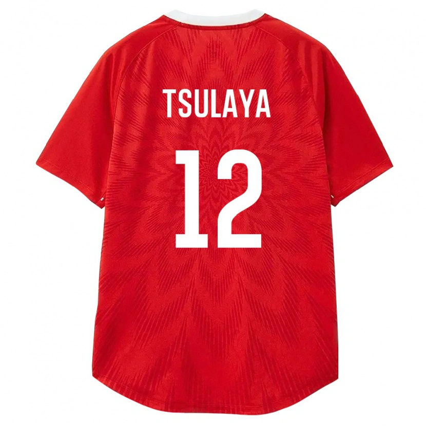 Danxen Mujer Camiseta Rusia Mikhail Tsulaya #12 Rojo Blanco Marrón 1ª Equipación 26-28 La Camisa