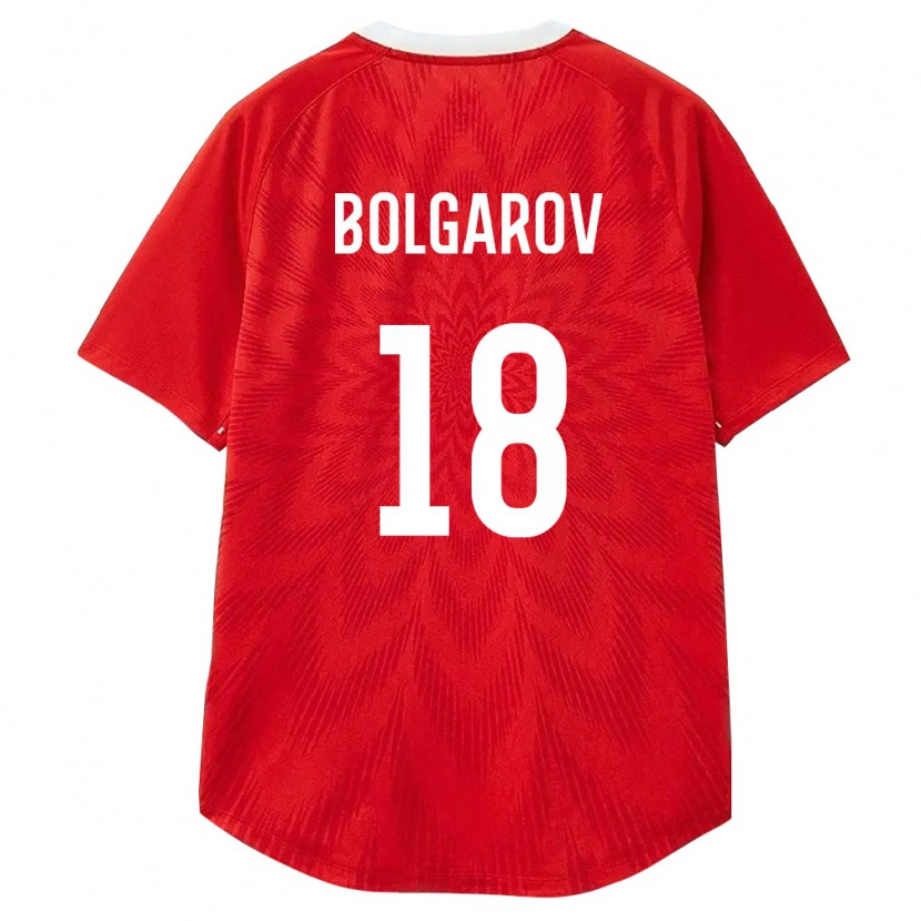 Danxen Mujer Camiseta Rusia Ivan Bolgarov #18 Rojo Blanco Marrón 1ª Equipación 26-28 La Camisa