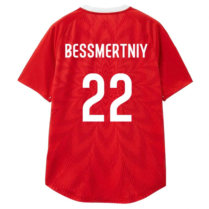 Danxen Mujer Camiseta Rusia Stanislav Bessmertniy #22 Rojo Blanco Marrón 1ª Equipación 26-28 La Camisa