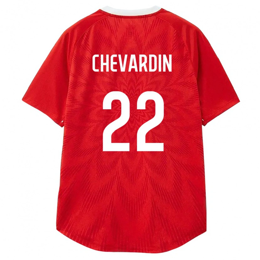 Danxen Mujer Camiseta Rusia Daniil Chevardin #22 Rojo Blanco Marrón 1ª Equipación 26-28 La Camisa