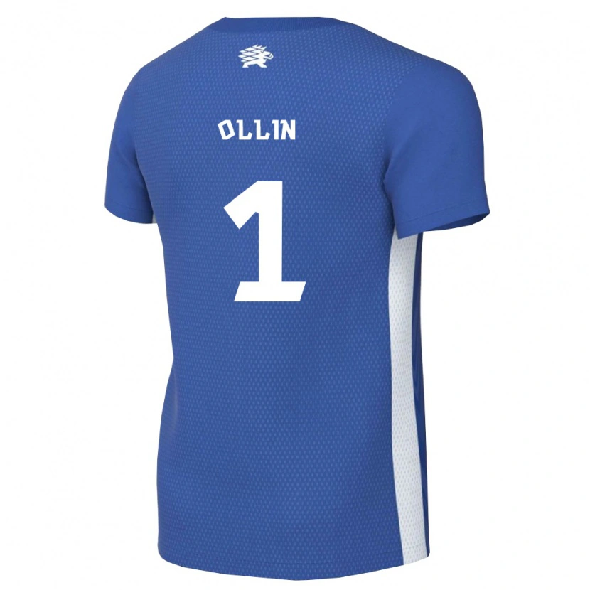 Danxen Mujer Camiseta Estonia Harly Ollin #1 Azul Oscuro Blanco 1ª Equipación 26-28 La Camisa