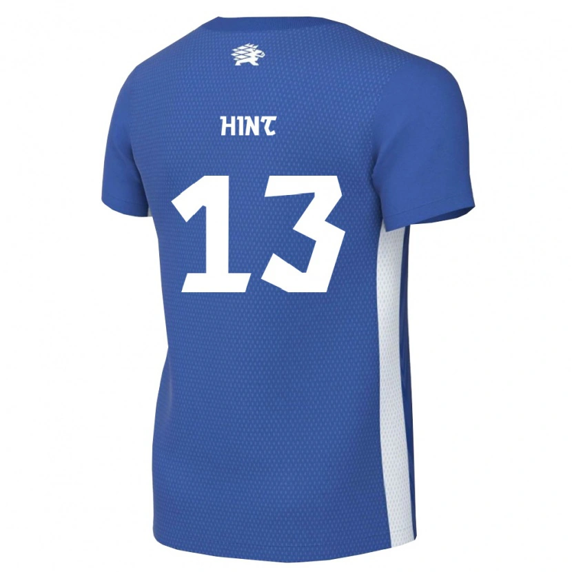 Danxen Mujer Camiseta Estonia Trevor Hint #13 Azul Oscuro Blanco 1ª Equipación 26-28 La Camisa