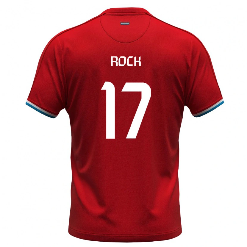 Danxen Mujer Camiseta Luxemburgo Jerimo Rock #17 Rojo Blanco Azul 1ª Equipación 26-28 La Camisa