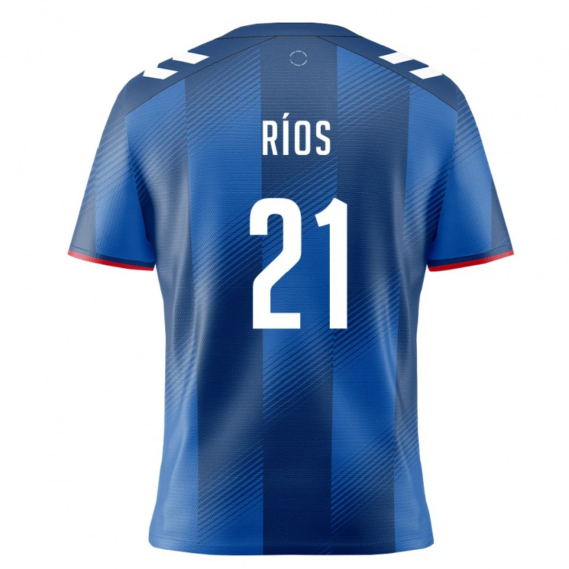 Danxen Mujer Camiseta Puerto Rico Darren Ríos #21 Azul Real Rojo Blanco 1ª Equipación 26-28 La Camisa