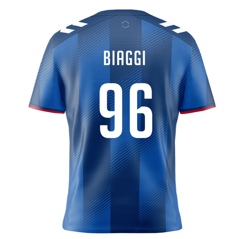 Danxen Mujer Camiseta Puerto Rico Adrián Biaggi #96 Azul Real Rojo Blanco 1ª Equipación 26-28 La Camisa