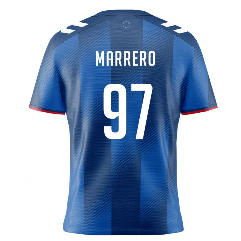 Danxen Mujer Camiseta Puerto Rico David Marrero #97 Azul Real Rojo Blanco 1ª Equipación 26-28 La Camisa