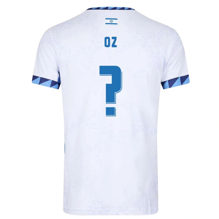 Danxen Mujer Camiseta Israel Yehonatan Oz #0 Blanco Azul Claro 1ª Equipación 26-28 La Camisa